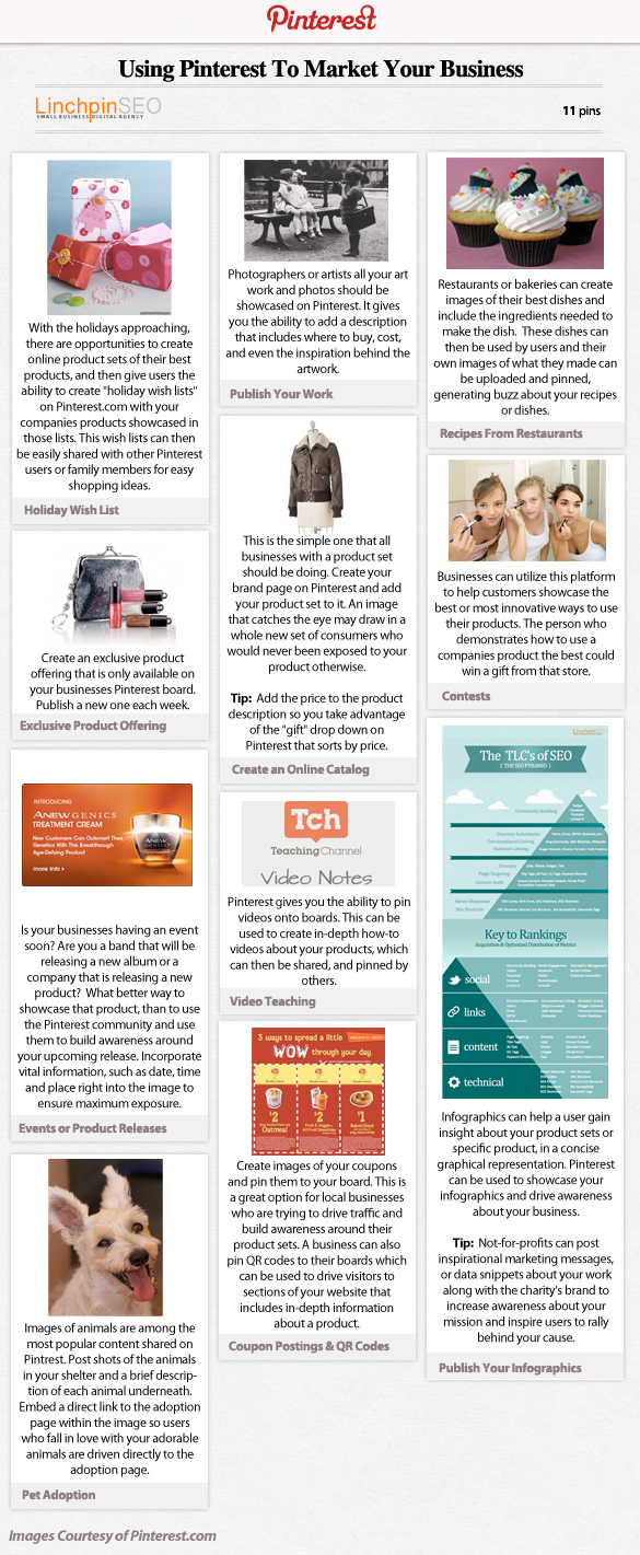 Using Pinterest to Market Your Business Infographic