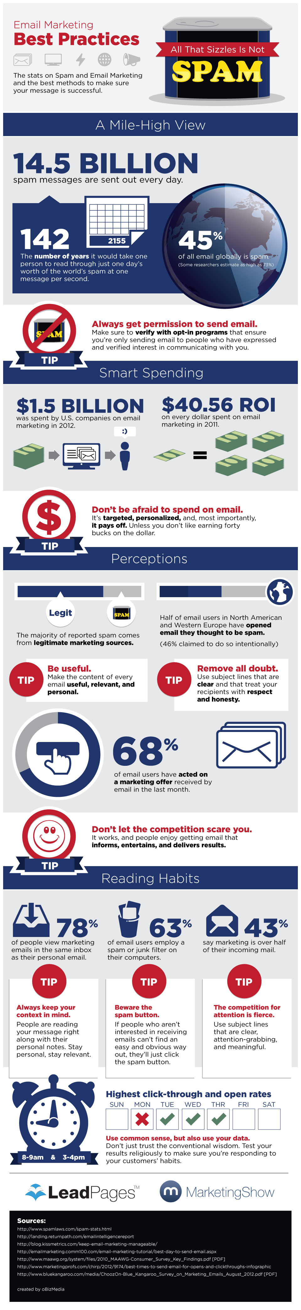 Email marketing best practices infographic