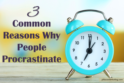 common reasons why people procrastinate