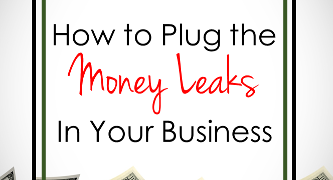 How to Plug the Money Leaks In Your Business