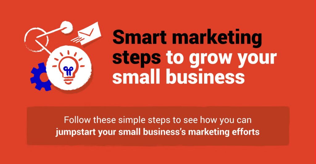 Smart marketing infographic header