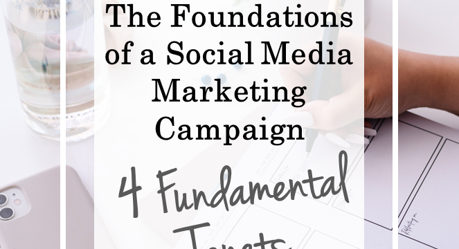 The Foundations of a Social Media Marketing Campaign: 4 Fundamental Tenets